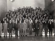 Congresul al IX –lea al P.C.R.- conducătorii de partid în mijlocul delegaţilor din Regiunea Cluj