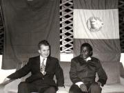 Vizita delegaţiei R.S.R. condusă de preşedintele Nicolae Ceauşescu în Republica Populară Congo. Întrevedere între cei doi preşedinţi.       (18-21  martie 1972).