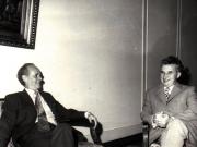 Primirea la Nicolae Ceauşescu a lui John Gollan, secretarul general al Partidului Comunist din Marea Britanie.     (13  iulie 1972).