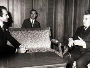 Primirea la Nicolae Ceauşescu a prinţului Abdorezza Pahlavi, fratele şahinşahului Iranului, Mohamed Ali Pahlavi Ariamer.       (11 octombrie 1972).