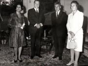 Aspecte din timpul vizitei oficiale de prietenie a preşedintelui Consiliului de Stat al României, Nicolae Ceauşescu şi a Elenei Ceauşescu în Venezuela.    (septembrie 1973).