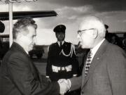 Aspecte din timpul vizitei oficiale de prietenie a preşedintelui Consiliului de Stat al R.S.R., Nicolae Ceauşescu, în Liban.    (14-16.II.1974).