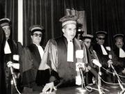 Aspecte din timpul vizitei oficiale de prietenie a preşedintelui Consiliului de Stat al R.S.R., Nicolae Ceauşescu, în Liban – acordarea titlului de Doctor Honoris Causa.      (14-16.II.1974).