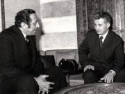 Primirea la Nicolae Ceauşescu, în timpul viztei oficiale de prietenie din Liban, a lui Emil Torbei, secretar al Partidului Socialist-Progresist din Liban. (14-16.II.1974).