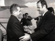 Aspecte din timpul vizitei oficiale de prietenie a preşedintelui Consiliului de Stat al R.S.R., Nicolae Ceauşescu, în Siria.      (17-19.II.1974).