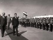 Aspecte din timpul vizitei oficiale de prietenie a preşedintelui Consiliului de Stat al R.S.R., Nicolae Ceauşescu, în Irak.        (20-21.II.1974).