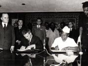 Vizita în Republica Liberia a lui Nicolae Ceauşescu – semnarea Declaraţiei Comune.      (5 martie 1974).