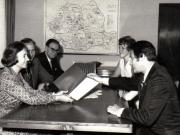 Întâlnirea Elenei Ceauşescu cu preşedintele Institutului american al chimiei, Ernest Gilmont, împreună cu soţia.(5 iulie 1974).