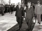 Aspecte din timpul vizitei oficiale de prietenie a preşedintelui R.P.F. Iugoslavia, Tito şi a soţiei sale, Iovanca Broz, în R.S.România.      (8-10 iulie 1974).