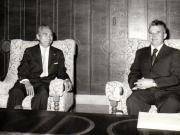 Primirea la Nicolae Ceauşescu a ministrului afacerilor externe al Republicii Indonezia, Adam Malik.(16 iulie 1974).