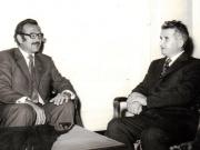 Primirea delegaţiei Partidului Socialist din Belgia.(27 august 1974).