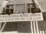 Bucureşti, 13 februarie 1945. Aspecte de la mitingul oamenilor muncii din Capitală pentru instalarea unui guvern democratic. (13 feb. 1945)