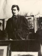 Nicolae Ceauşescu la un miting electoral. (1946)