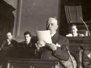Bucureşti, aprilie 1948. Nicolae Ceauşescu, membru al Biroului provizoriu al Marii Adunări Naţionale, în timpul discutării şi votării Constituţiei. (aprilie 1948)