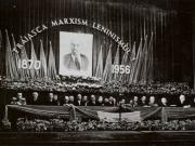 Adunarea festivă organizată cu ocazia celei de a 86-a aniversări a naşterii lui V.I. Lenin. Bucureşti, aprilie 1956. (aprilie 1956)