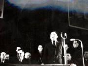 Gheorghe Gheorghiu –Dej, C. Doncea la marele miting al oamenilor muncii din sala „Aro”, cu prilejul sărbătoririi unui an de la instalarea primului guvern democrat din istoria României. (06.03.1946).