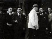 Miting în Gara Băneasa cu prilejul întoarcerii în ţară a delegaţiei române care a participat la Conferinţa Păcii de la Paris. Din delegaţie au făcut parte: Gheorghe Gheorghiu –Dej, Şt. Voitec, Gh. Tătărăscu, P. Groza, I.G. Maurer. (21.09.1946).