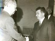 Secretarul general al C.C. al P.C.R., Nicolae Ceauşescu, l-a primit pe Torsten Nilsson, ministrul de externe al Suediei. (5 mai 1967)