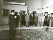 Membri ai conducerii de partid şi de stat vizitează expoziţia „Războiul de independenţă – 1877”, deschisă la Muzeul de Artă al României. (8 mai 1967)