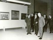 Membri ai conducerii de partid şi de stat vizitează expoziţia „Războiul de independenţă – 1877”, deschisă la Muzeul de Artă al României. (8 mai 1967)