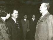 Sosirea într-o vizită în ţara noastră a vicepremierului şi ministrului de stat al comerţului şi industriei din Australia, John Mc. Ewen. (16 mai 1967)