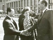 John Mc Ewen, vicepremierul Australiei, pe aeroportul Băneasa, la plecarea din ţara noastră. (19 mai 1967)