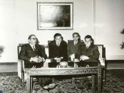 Secretarul general al P.C.R., Nicolae Ceauşescu, l-a primit pe Ihsan Sabri Coglayangil, ministrul de externe al Turciei. (19 mai 1967)