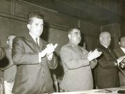 Nicolae Ceauşescu şi Chivu Stoica la Adunarea activului de bază al Forţelor Armate ale României. (30-31 mai 1967)