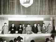 Membri ai conducerii de partid şi de stat la Adunarea activului de bază al Forţelor Armate ale României. (30-31 mai 1967)