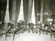 Emil Bodnăraş, prim-vicepreşedintele Consiliului de Miniştri al României, l-a primit pe Korom Mihaly, ministrul ungar de justiţie. (7 iunie 1967)