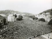 Aspecte din timpul vizitei conducătorilor de partid şi de stat în regiunea Braşov, oraşul Braşov. (15-18 iunie 1967)