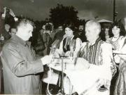 Aspecte din timpul vizitei conducătorilor de partid şi de stat în regiunea Braşov, localitatea Dârste. (15-18 iunie 1967)