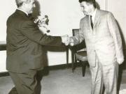 Secretarul general al C.C. al P.C.R., Nicolae Ceauşescu şi Apro Antal, vicepreşedintele Guvernului Revoluţionar Muncitoresc Ţărănesc Ungar.(28 iunie 1967)
