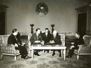 Prezentarea scrisorilor de acreditare de către ambasadorul extraordinar şi plenipotenţiar al R.F.G. la Bucureşti, Erich Stratling. (4 iulie 1967)