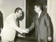 Nicolae Ceauşescu, secretar general al C.C. al P.C.R., a primit delegaţia P.S.U.I. (22 iulie 1967)