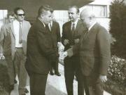 Nicolae Ceauşescu, secretar general al C.C. al P.C.R.,   l-a primit pe Amintore Fanfani, ministrul de externe al Italiei. (9 august 1967)