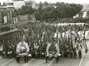 Demonstraţia oamenilor muncii din Capitală cu prilejul aniversării zilei de 23 august 1944.(23 august 1967)