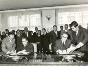 Semnarea unor acorduri între România şi R.D.Vietnam.(26 august 1967)