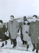 Sosirea în România a lui Georges Marachais, membru al Biroului Politic al P.C. Francez, la invitaţia C.C. al P.C.R. (14 ianuarie 1968)