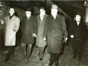 Ali Yata, secretar general al P.C. Marocan, soseşte într-o vizită în România, la invitaţia C.C. al P.C.R. (6 februarie 1968)
