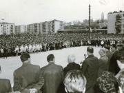 Aspect din timpul vizitei conducătorilor de partid şi de stat în jud. Tulcea. (12 aprilie 1968)