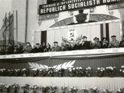 Nicolae Ceauşescu la mitingul din Tulcea, cu prilejul vizitei conducătorilor de partid şi de stat.(12 aprilie 1968)