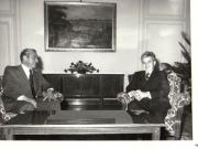 Primirea de către preşedintele Nicolae Ceauşescu a lui Mohamed Husni Mubarak, vicepreşedintele al R.A.Egipt, trimis special al preşedintelui Anwar El Sadat. (15.III.1979).