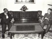 Preşedintele Nicolae Ceauşescu a primit delegaţia parlamentară indiană, condusă de K.S.Hegde, preşedintele Camerei Reprezentanţilor, care întreprinde o vizită în ţara noastră. (13.VI.1979).