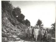 Preşedintele Nicolae Ceauşescu, alţi conducători de partid şi de stat, inspectează zone afectate de ploile abundente, în judeţul Dâmboviţa. (24.VI.1979).