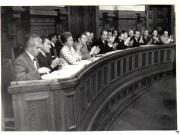 Aspect de la prezidiul lucrărilor Marii Adunări Naţionale. (6.VII.1979).