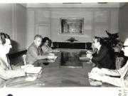 Întâlnire între Nicolae Ceauşescu, secretar general al P.C.R., preşedintele R.S.R. cu Haralambie Drakopoulos, secretar al C.C. al P.C. din Grecia (interior , care face o vizită în România la invitaţia C.C. al P.C.R. (27.VIII.1979).
