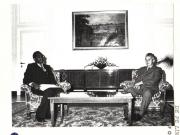 Preşedintele Nicolae Ceauşescu a primit pe ministrul afacerilor externe şi cooperării al Republicii Ruanda. Francois Ngaru – Kiyintwali, care face o vizită în ţara noastră. (27.VIII.1979).