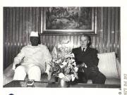 Preşedintele Nicolae Ceauşescu s-a întâlnit, la Palatul Primăverii, cu Ahmed Sekou Toure, secretar general al P.D. din Guineea, preşedintele R.P. Revoluţionare Guineea, aflat într-o vizită oficială în România în zilele de 14 şi 15 octombrie 1979. (14-15.X.1979).