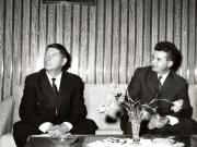 Aspect de la masa dată în cinstea delegaţiei P.C. din Finlanda. (13 X 1966)